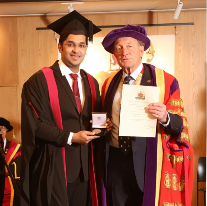 Dr. Fazal Rehman honored with Hallet Medal